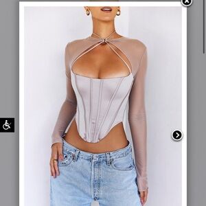 Mistress rocks mushroom corset top